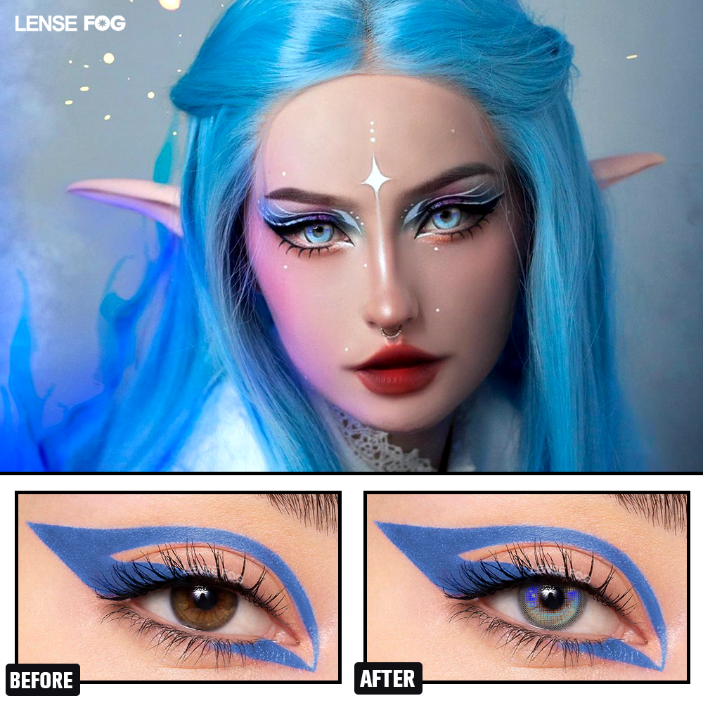 SAILOR MOON KITTY Blue Cosplay Contacts