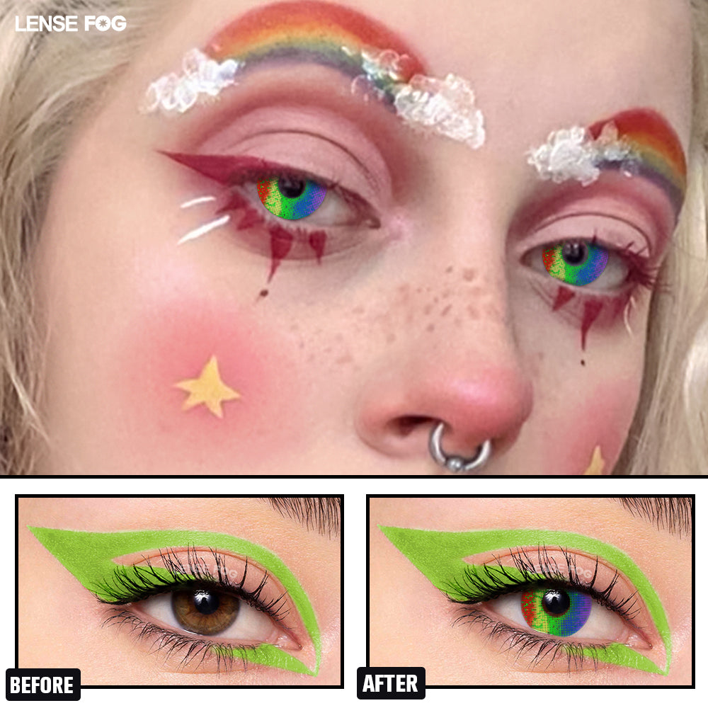 Pride Day Rainbow Cosplay Contacts