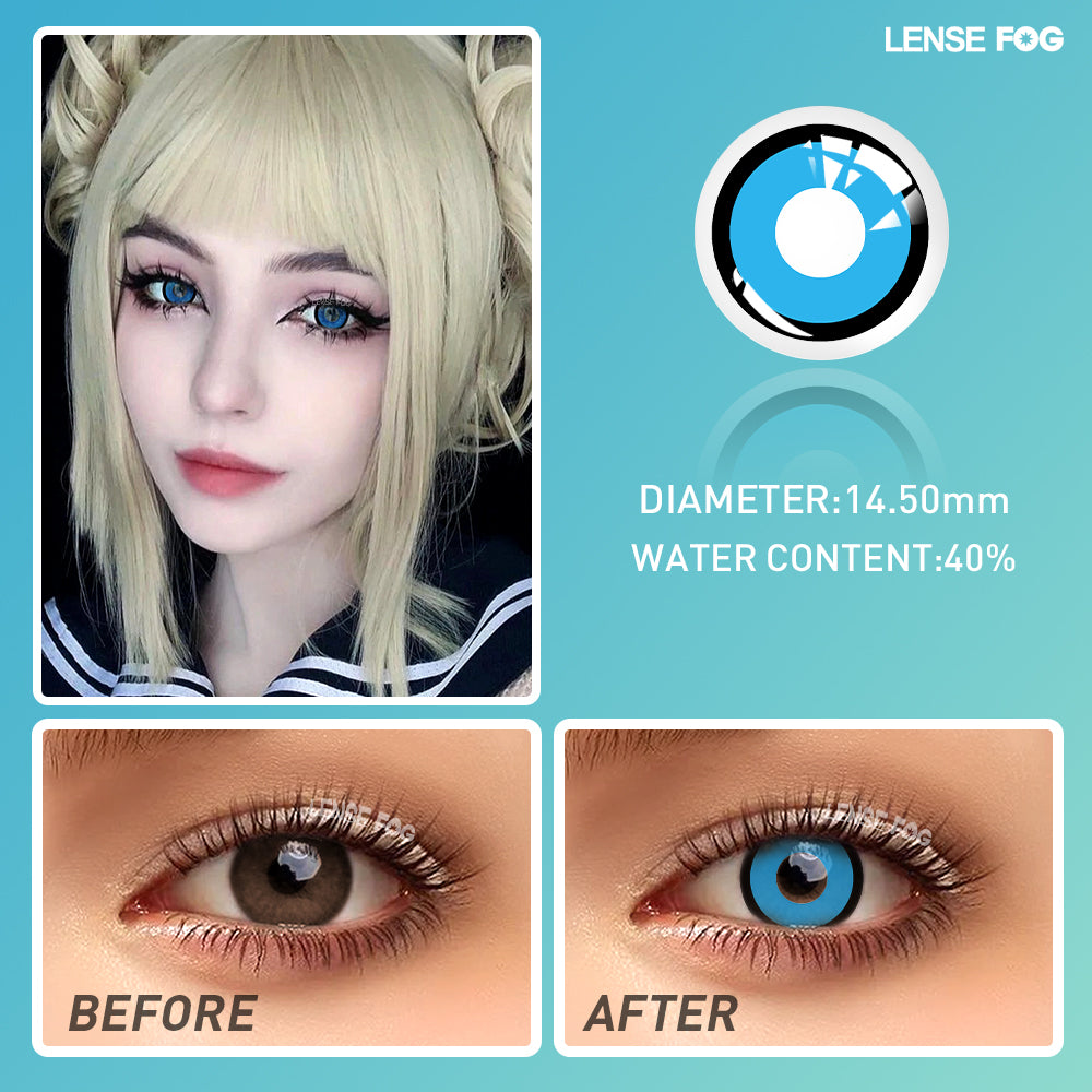 Block Blue Cosplay Contacts