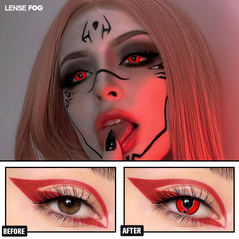 Devil Red elf Cosplay Contacts