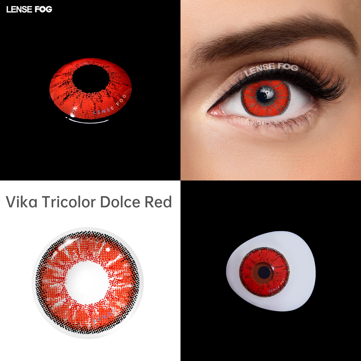 Vika Tricolor Red Brown