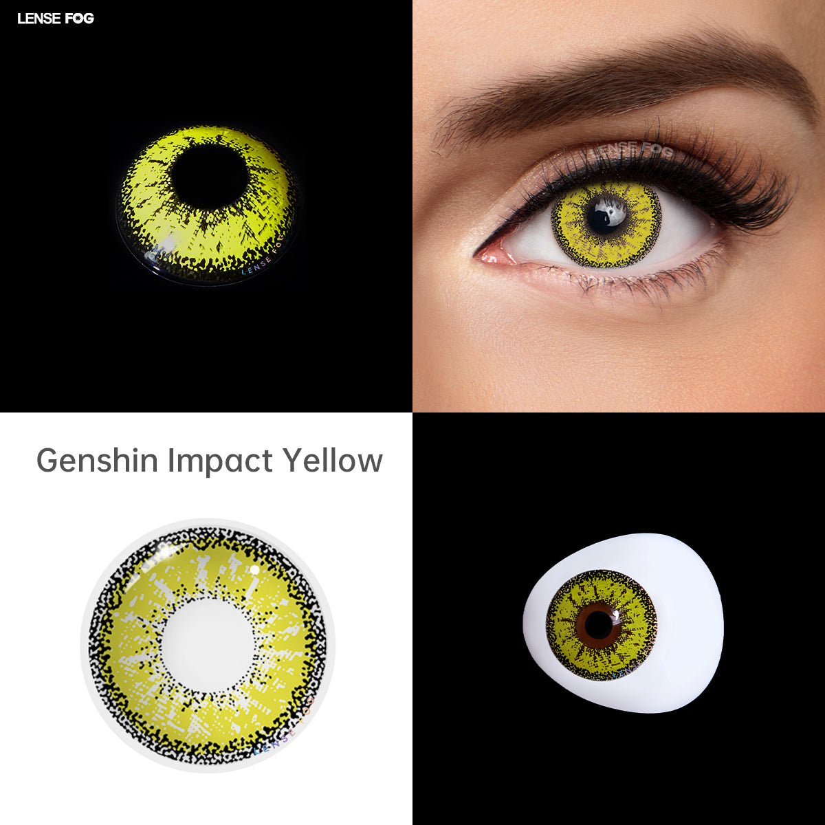 Genshin Impact Yellow Cosplay Contacts