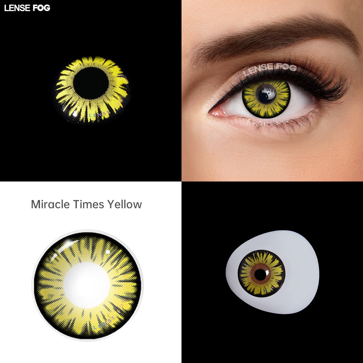 Miracle Times Yellow Cosplay Contacts