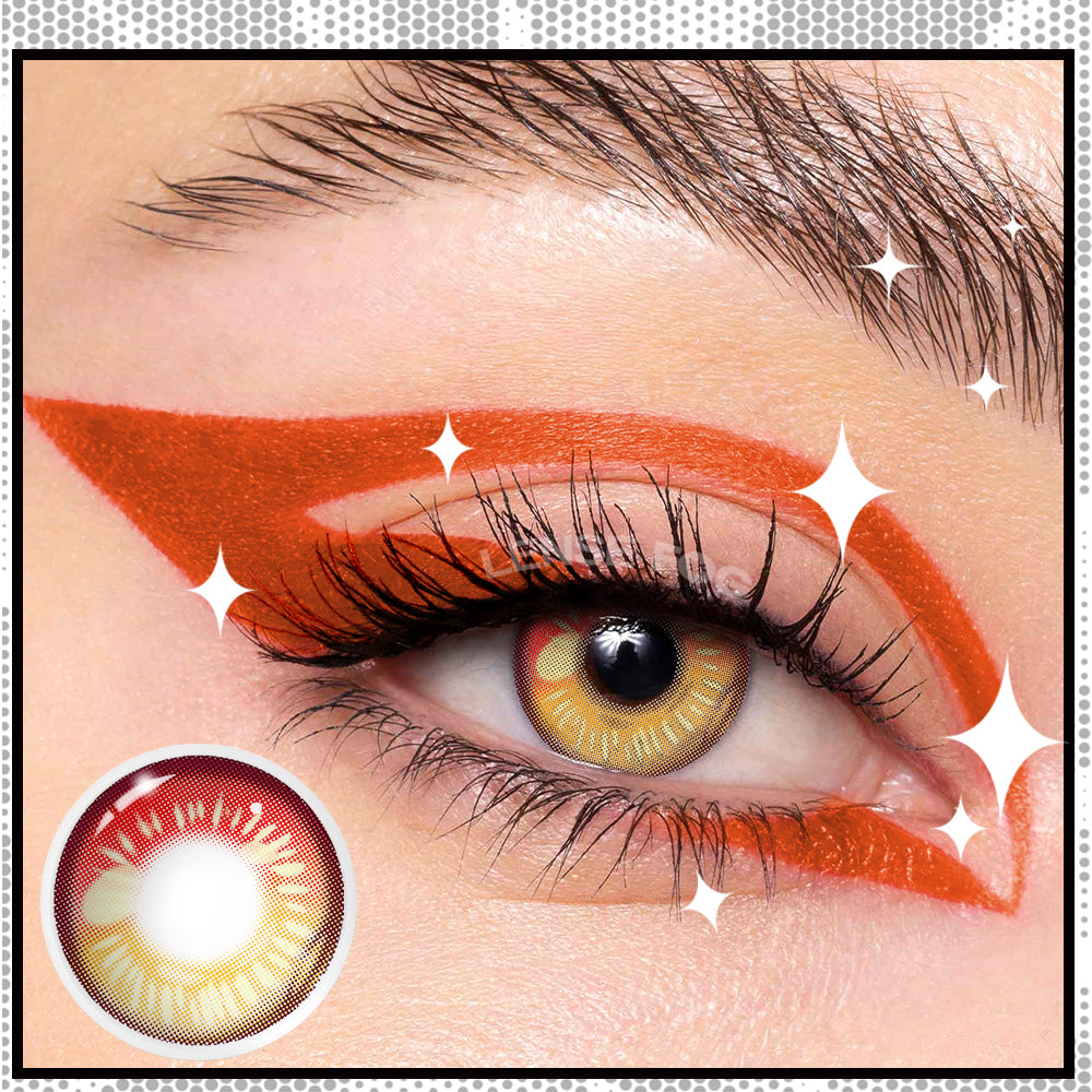 ANIME Red Brown Cosplay Contacts