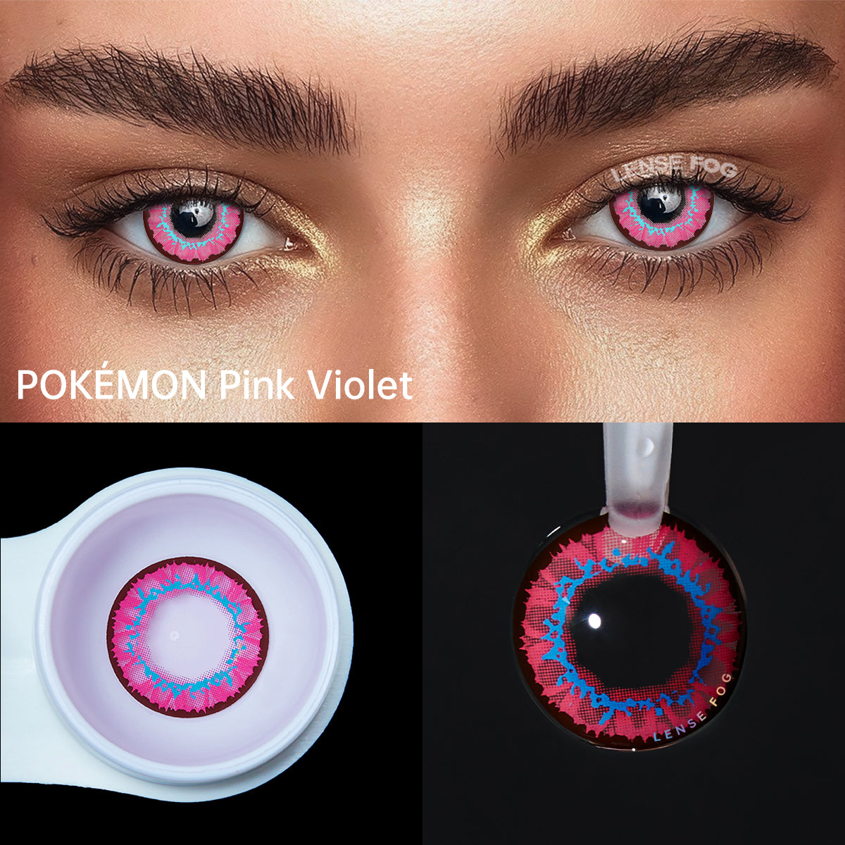 POKÉMON Pink Violet Cosplay Contacts