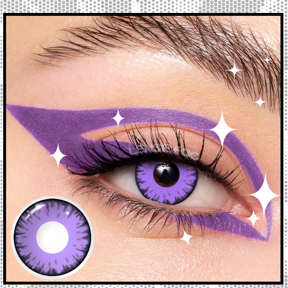 MIRACLE TIMES Purple Cosplay Contacts