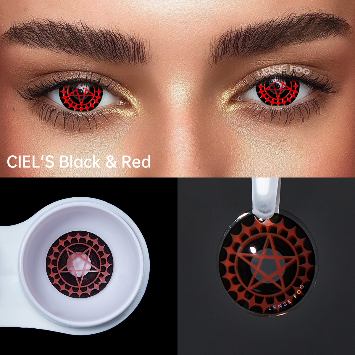 Ciel's Black & Red  Cosplay Contacts