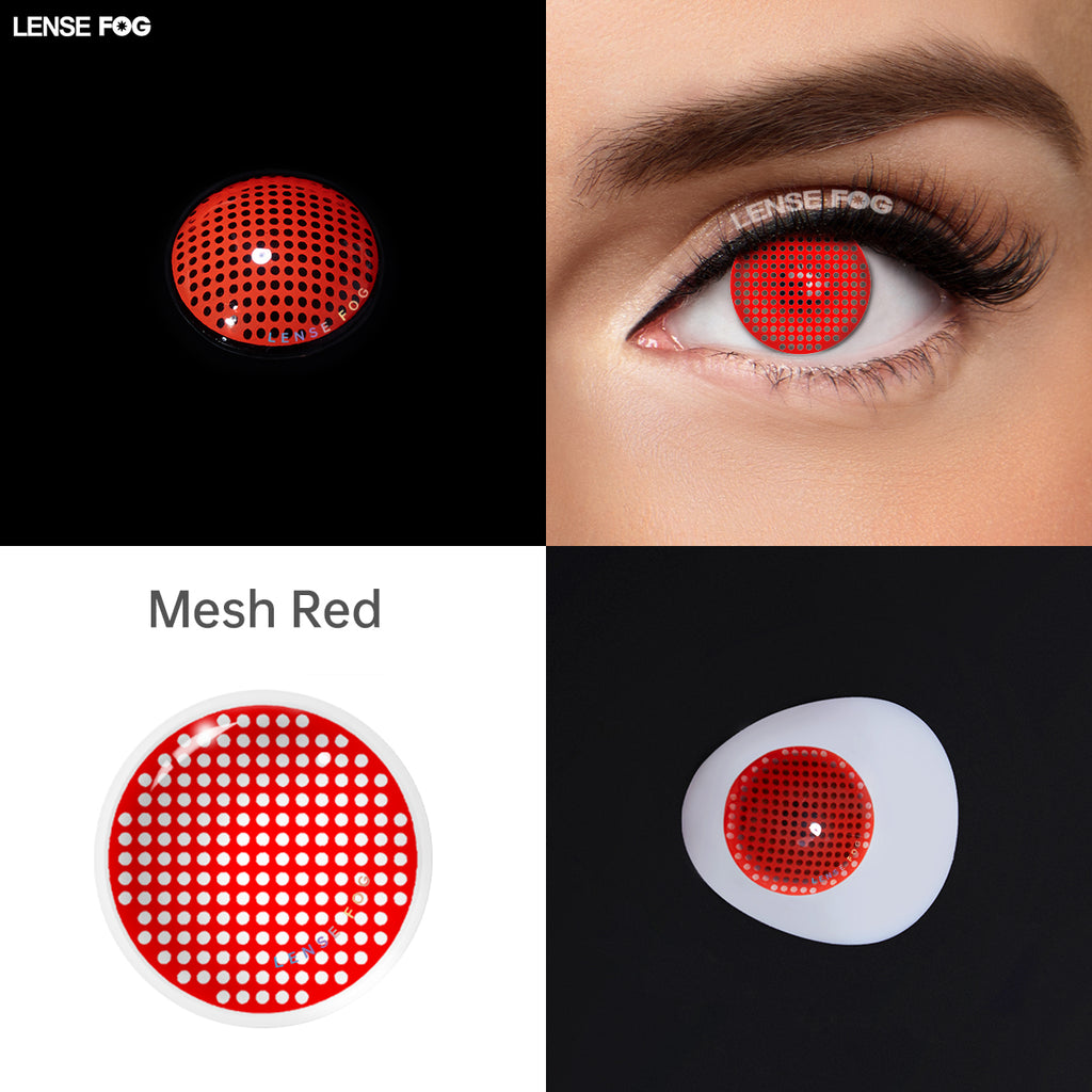 Mesh Red Cosplay Contacts