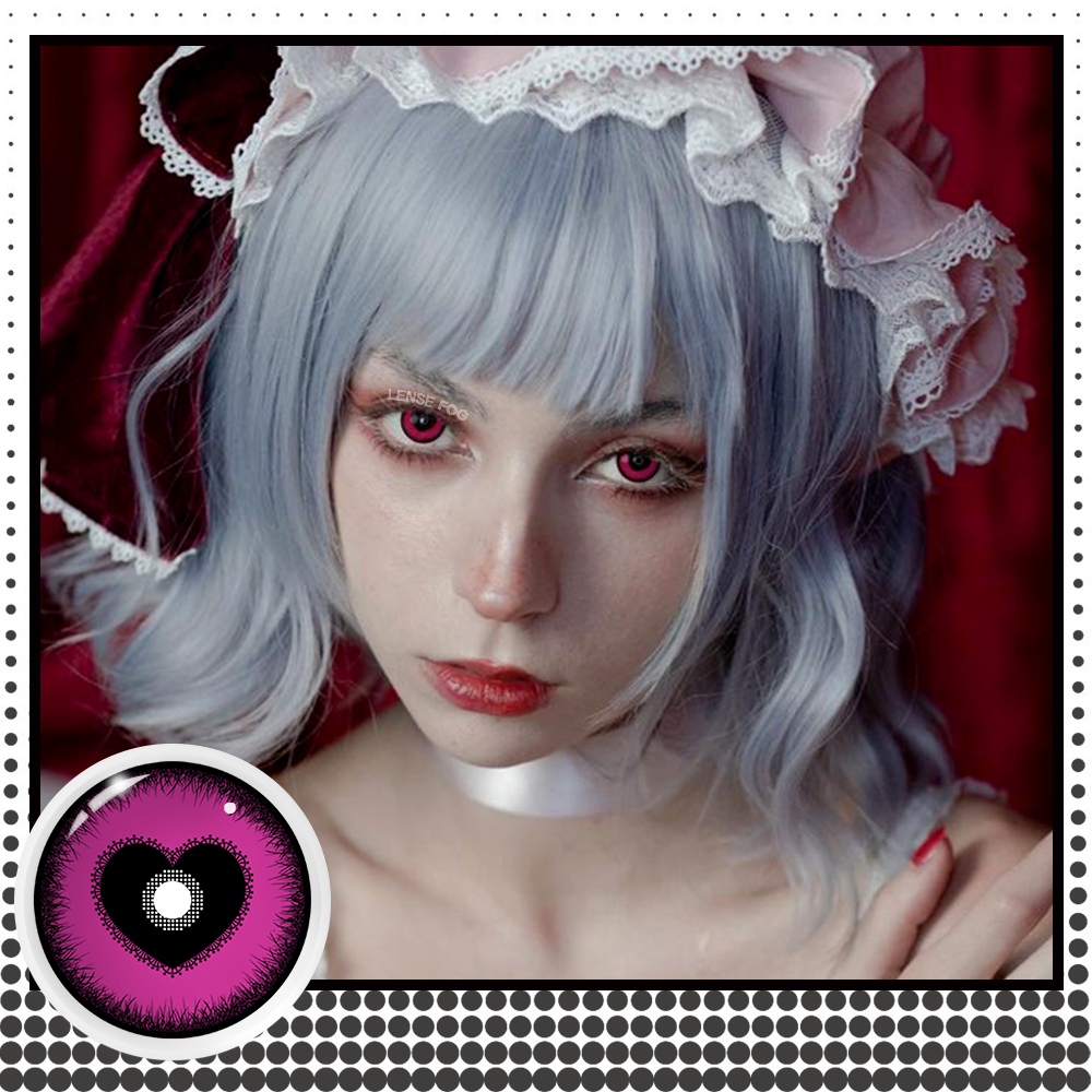Anime Yandere Pink Cosplay Contacts